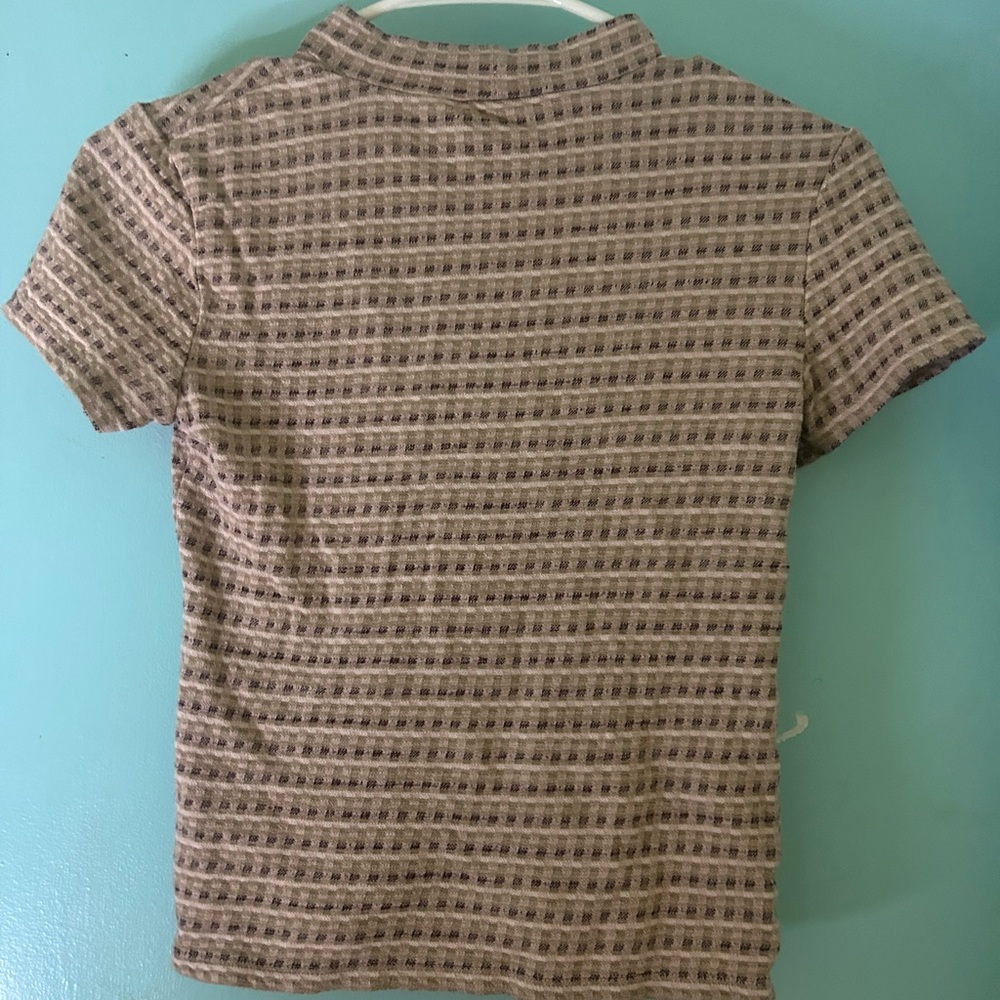 No Boundaries Striped Short Sleeve Top